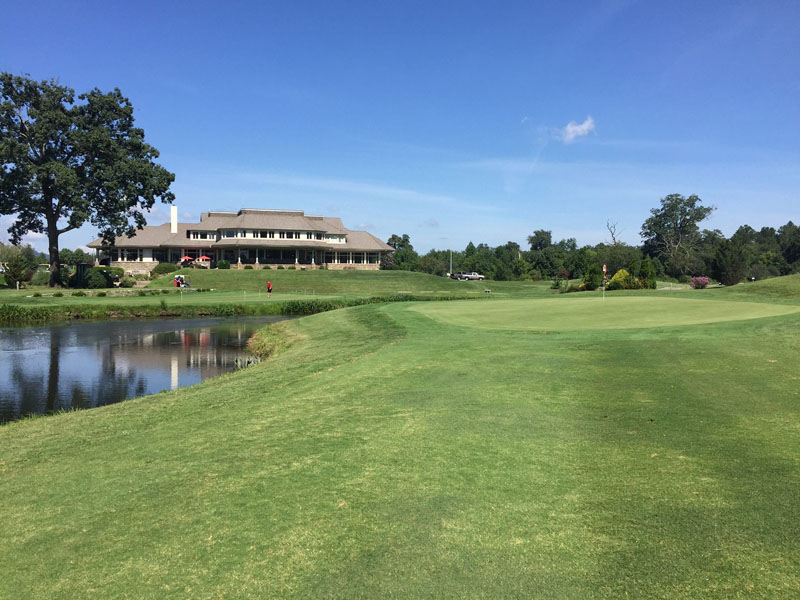 View of clubhouse from fairway