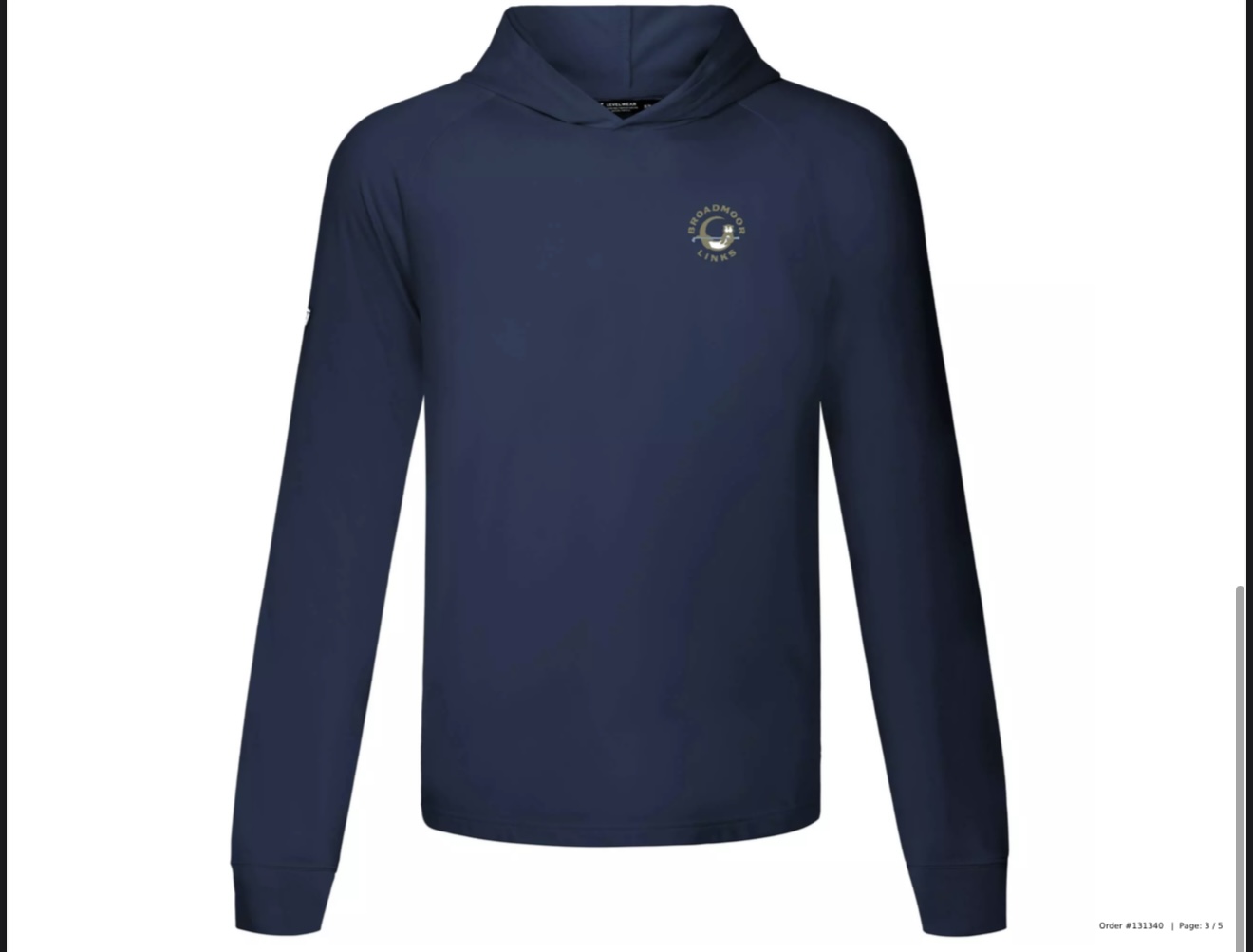 Navy Blue Level Wear Hoodie